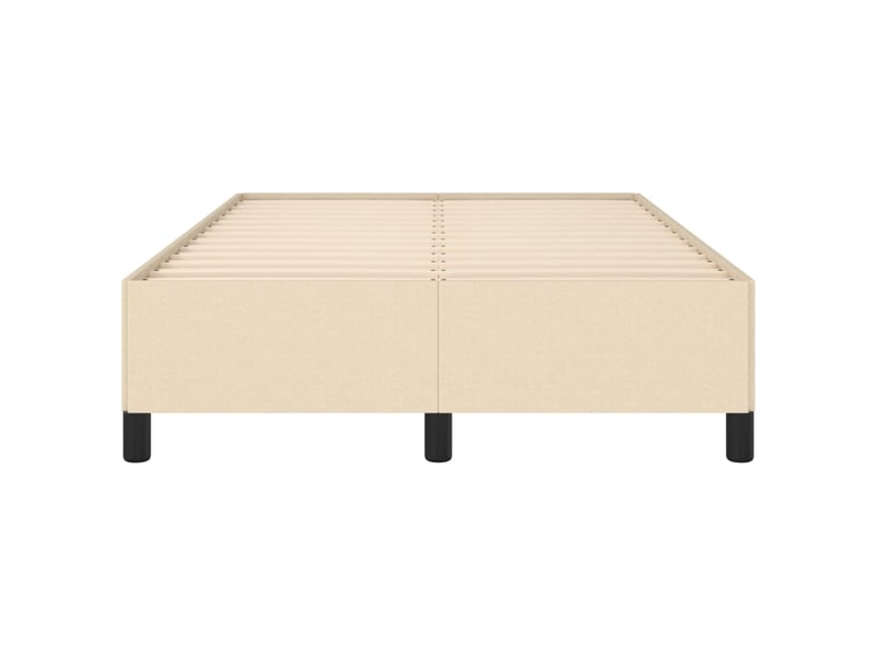  Lit double- lit adulte -  cadre de lit sans matelas crème 120x190 cm tissu  - Conforama D