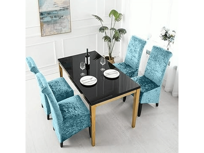  Housses de chaises blanches, housses de dossier de chaises unies, housses de chaises en velours extensible, adaptées aux restaurants, hôtels, fêtes XLH-ZLS-009281ZLS - Conforama C