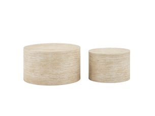 Table basse rond(e) coloris bois clair <strong>HAUSS SPOLE</strong> <strong></strong> - 62.8 cmx44 cm
