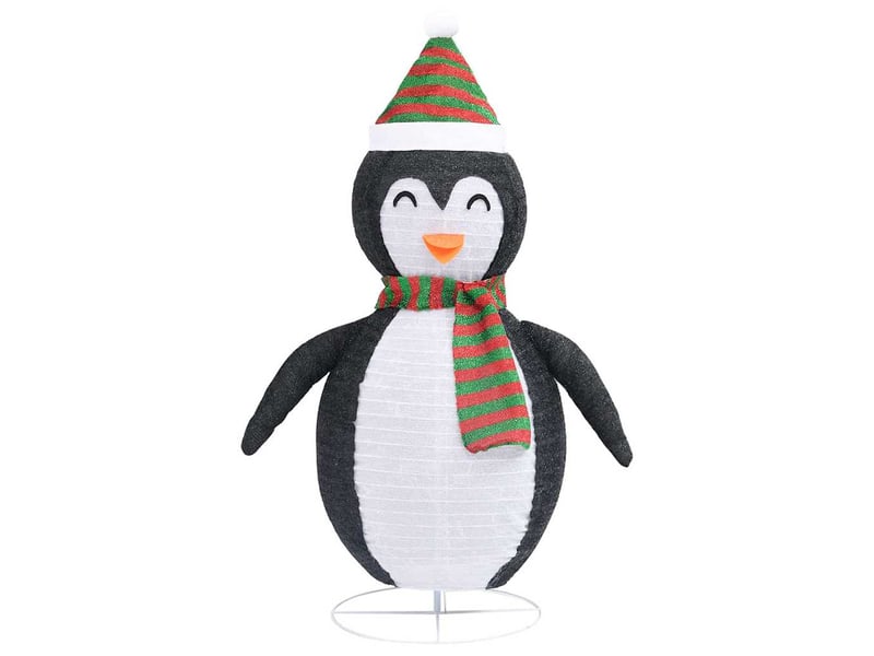  Décoration de noël pingouin à led tissu de luxe 60 cm  - Conforama E