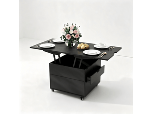 Table basse carré(e) coloris noir <strong>VOXON</strong> <strong></strong> - 60 cmx60 cm