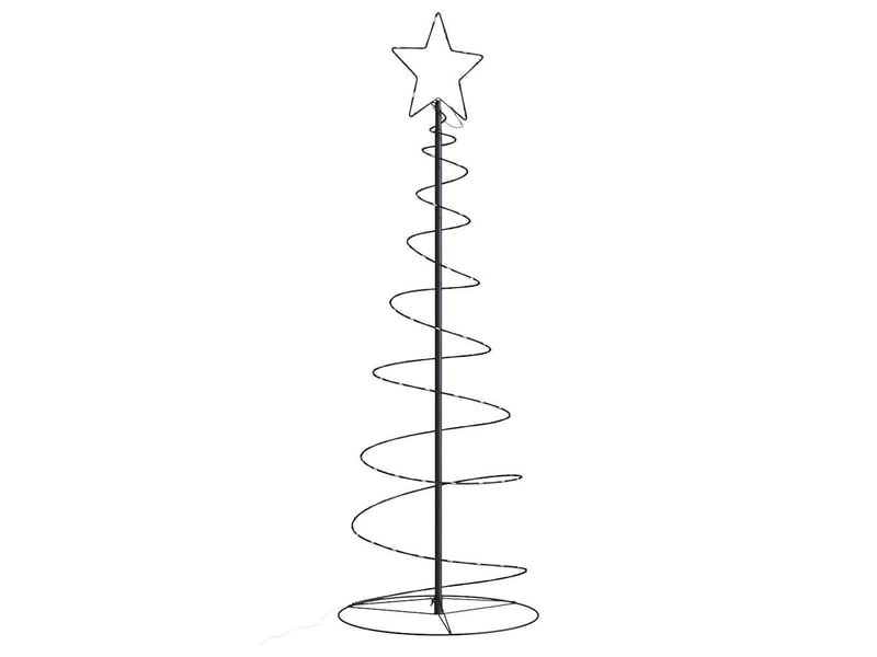 Sapin de noël, arbre de noël à led 100 led blanc chaud 150 cm cf60979 - Conforama C