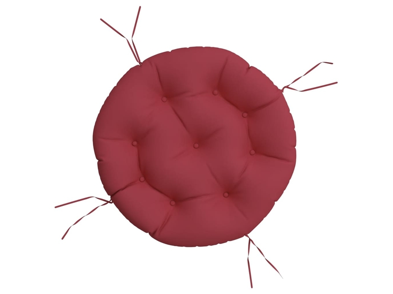 Coussin rond, coussin d'assise rouge bordeaux ø 60 x11 cm tissu oxford cf56629  - Conforama A