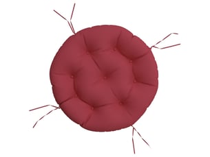 Coussin rond, coussin d'assise rouge bordeaux ø 60 x11 cm tissu oxford cf56629