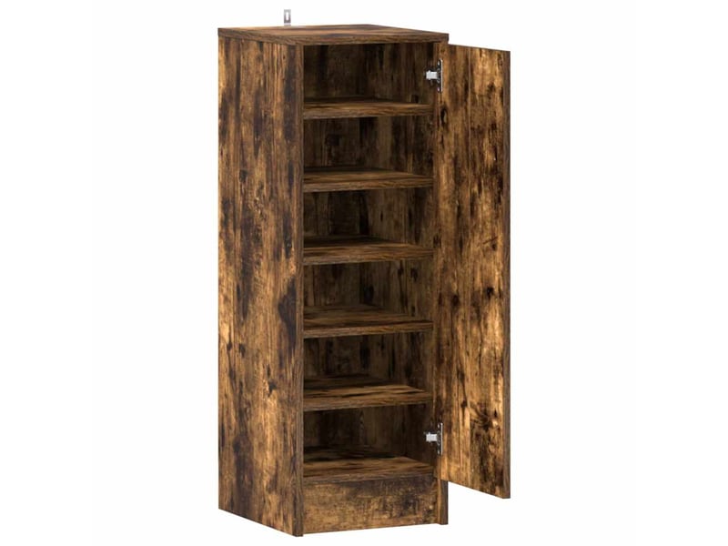  Meuble à chaussures, armoire à chaussures 32x35x92 cm chêne fumé  - Conforama E