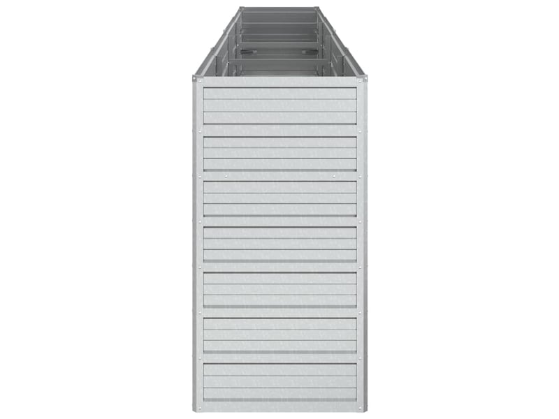  Jardinière - lit surélevé de jardin 320x40x77 cm acier galvanisé argenté  - Conforama E
