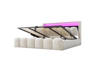 Lit 2 places 180x200 cm    coloris beige