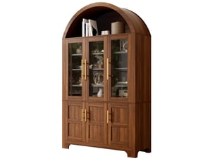 Buffet 6 porte(s) 0 tiroir(s) <strong>REDOM</strong> <strong></strong> - 110 cm coloris bois foncé