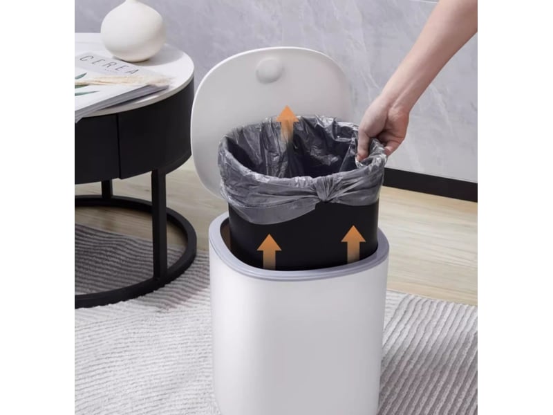 Poubelle salle bain 7l design élégant pour salle de bain ou cuisine - Conforama D