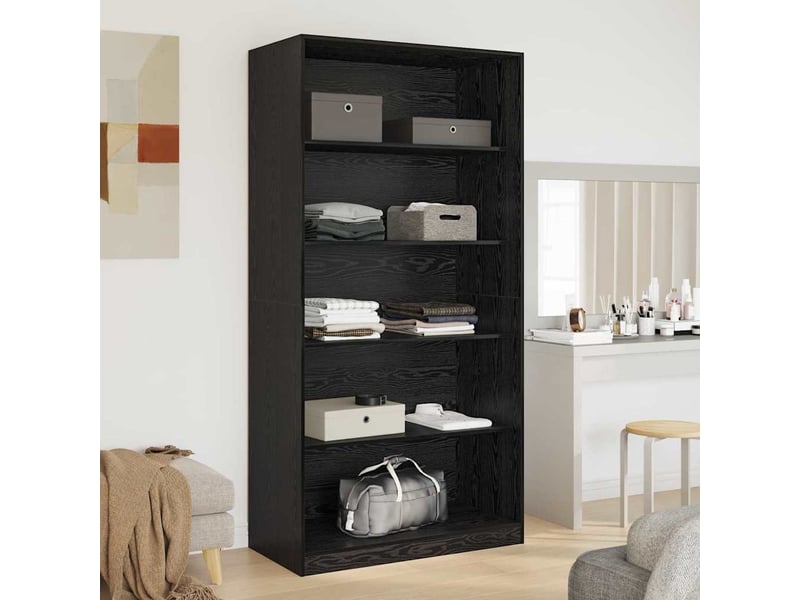  Armoire chambre, armoire de rangement chêne noir 100x50x200 cm bois d'ingénierie shl10315  - Conforama D