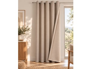 Rideau occultant phonique et thermique 140 x 240 cm osiris taupe