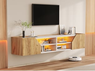 Meuble tv coloris bicolore 180 cm LEYTN