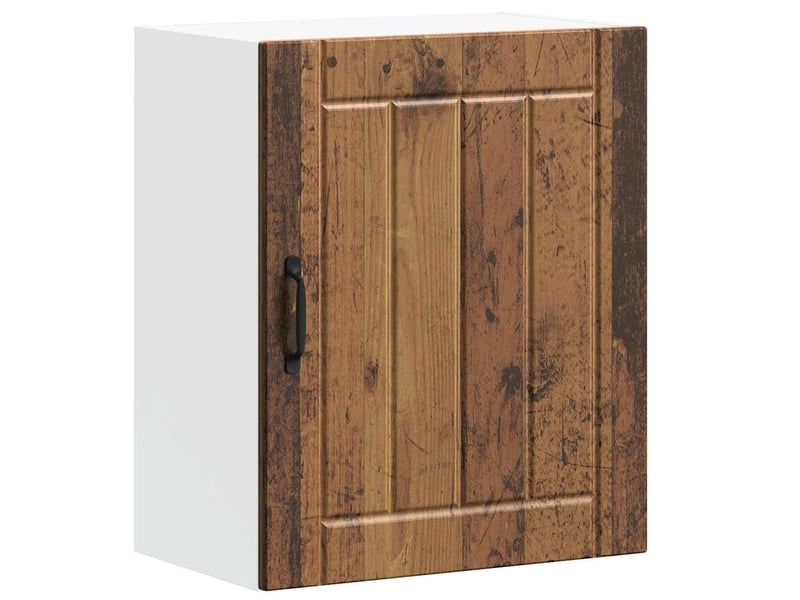 Meuble de rangement, armoires murales de cuisine lucca bois d'ingénierie vieilli - Conforama E