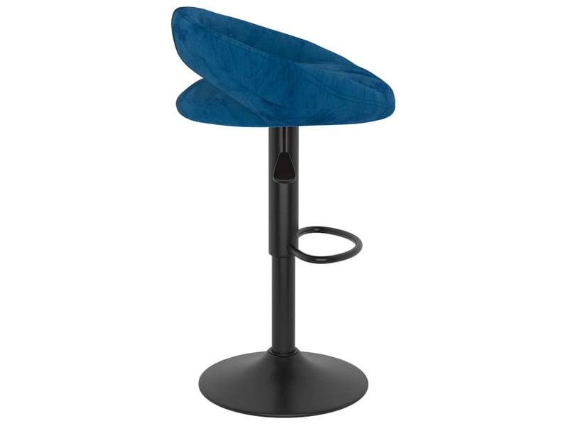  Lot de 2 tabouret de bar, chaise de bar bleu velours shl22264  - Conforama D