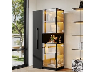 Vitrine coloris noir  <strong></strong> <strong></strong> - 70 cmx160 cm