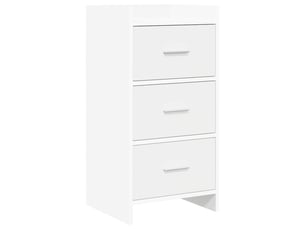 Buffet - bahut - meuble de rangement blanc 40 x 36 x 80 cm bois d'ingénierie