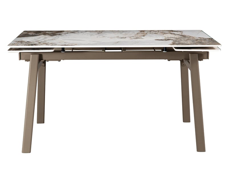  Table à manger à rallonge 140200×80, plateau en céramique  - Conforama A