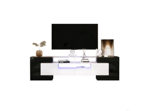 Meuble tv coloris bicolore 200 cm <strong>OOIILLEE</strong>  <strong>Luxe haut de gamme</strong>
