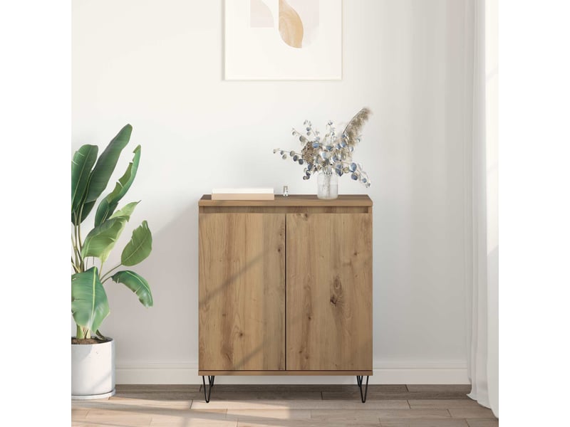 Buffet - bahut - meuble de rangement chêne artisanal 60 x 35 x 70 cm bois d'ingénierie - Conforama D