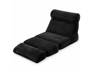 Canapé modulable qe-heise 2-en-1, fauteuil détente et lit d’appoint moderne