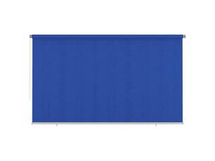 Store enrouleur, store roulant d'extérieur 405 (l) x 230 (h) cm bleu hdpe cf47401