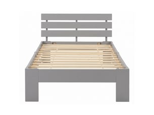 Lit simple 90x190 cm 3335 coloris gris