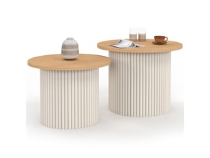 Table basse coloris beige <strong>ID MARKET</strong> <strong></strong>