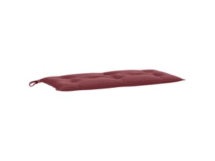Coussin de banc de jardin, coussin d'assise rouge bordeaux mélangé tissu cf52818