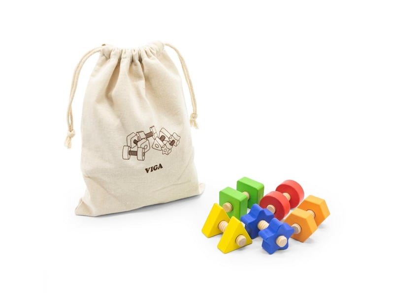  Jeu de vis et écrous viga 44694 - 40 pièces sensorielles 6971608446948 - Conforama C