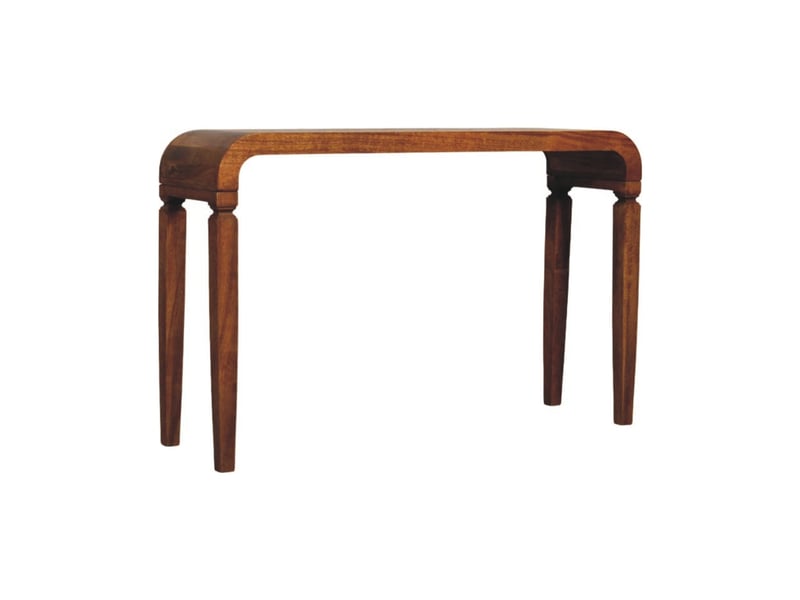  Artisan furniture bois massif console arcus, marron  - Conforama D