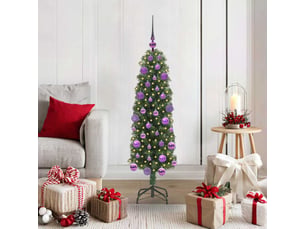Sapin de noël artificiel, arbre de noël vert 120 cm pvc et acier et plastique shl9642