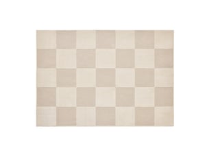 Tapis damier en relief toledo 140x200cm naturel