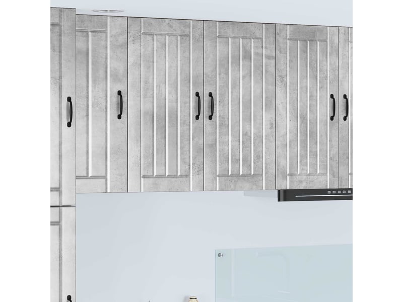  Armoire de cuisine gris béton 80x31x80cm bois d'ingénierie shl6338  - Conforama B