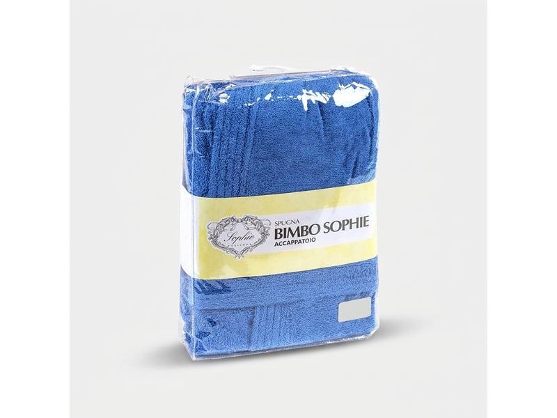  Peignoir enfant en éponge de coton bellar 46 ans - bleu  - Conforama B