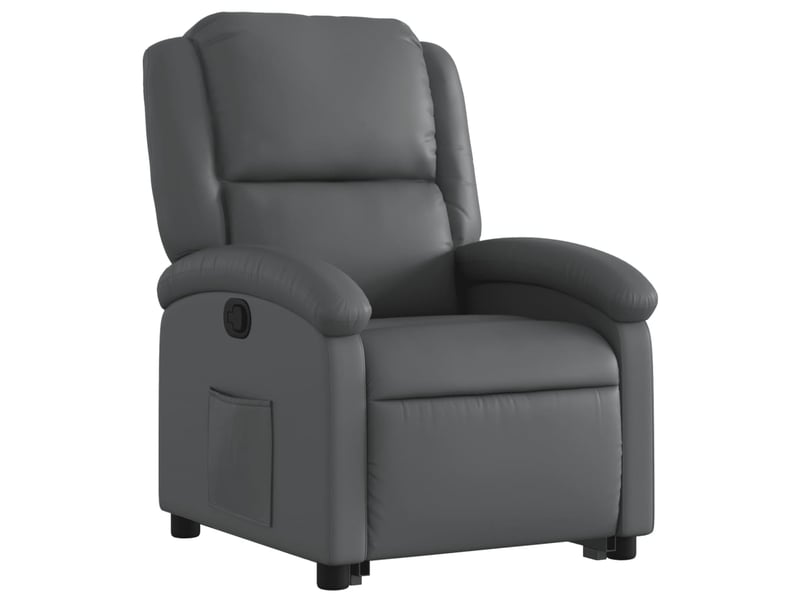Fauteuil inclinable, fauteuil relax gris similicuir shl7673 - Conforama D
