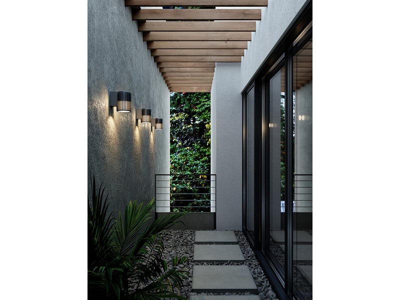  Applique murale extérieur adapté aux zones côtières, aludra simple en aluminium noir, ip54, nordlux 2118011203 - Conforama B