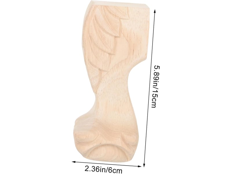  4pièces table bois vintage pour meubles de meubles courts de remplacement pour canapé  - Conforama E