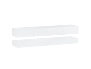 Meuble tv coloris blanc 130 cm   