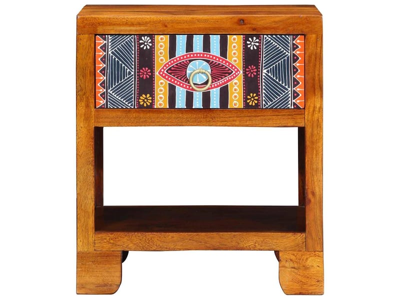  Buffet - bahut - meuble de rangement multicolore 40 x 35 x 45 cm bois d'acacia massif  - Conforama D