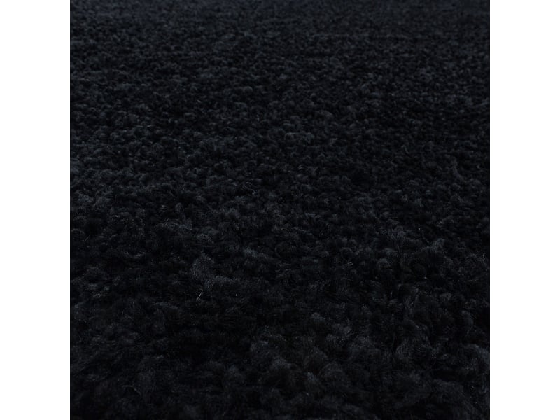 Doux - tapis à poils longs doux - noir 120 x 170 cm SYDNEY1201703000BLACK - Conforama E