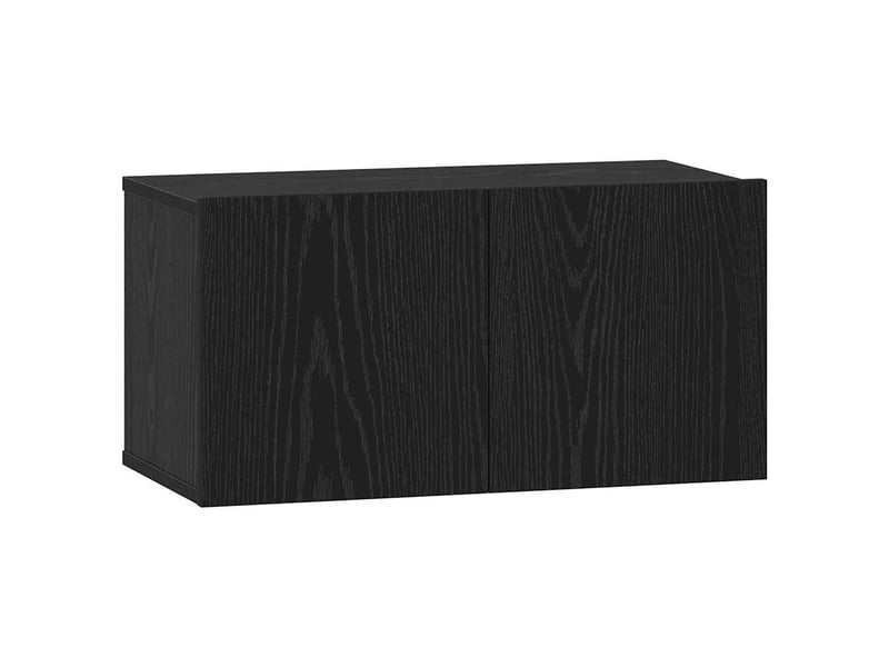  Ensemble meuble tv - banc tv - meuble de rangement 6 pcs chêne noir bois d'ingénierie  - Conforama E