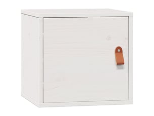 Étagère, armoire murale blanc 31,5x30x30 cm bois de pin massif cf40981
