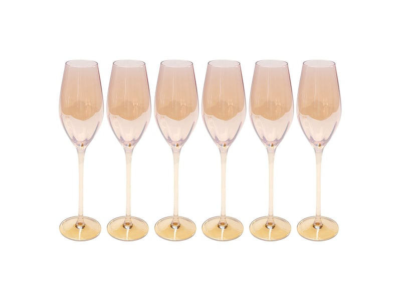  flûtes à champagne bina mocca set de 6 kare design  - Conforama A