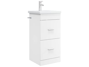 Meuble de salle de bain avec évier blanc 42x40x84.5 cm shl100