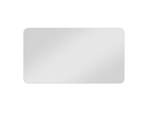 Miroir rectangulaire de salle de bain coloris argenté <strong>DESMIU</strong> <strong></strong> - 60 cm x 100 cm