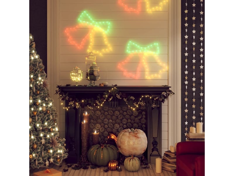 Figurines de cloches de noël avec 72 led 3 pcs 50x56 cm cf62201 - Conforama B