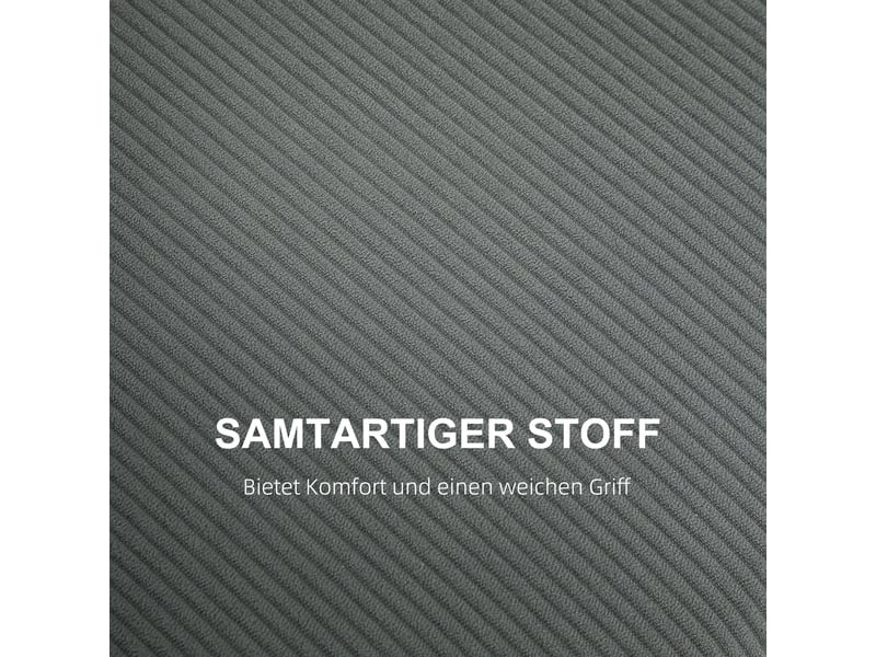  Canapé droit 2 places en velours côtelé 2 coussins anthracite 145 x 75 x 78 cm  - Conforama E