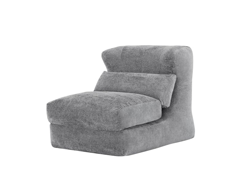  Chauffeuse convertible modenvie en mousse grise 90 x 118 x 86 cm  - Conforama A