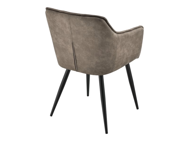  Chaise de salle à manger Birmingham simili-daim taupe [en.casa] Birmingham - Conforama E