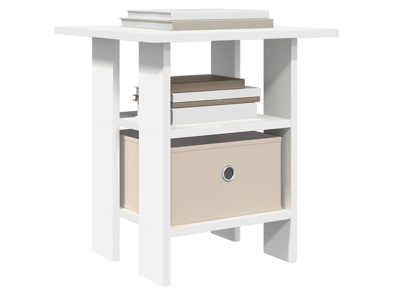  Table de chevet - cabinet de chevet - table de nuit blanc 41 x 40 x 45 cm bois d'ingénierie  - Conforama B